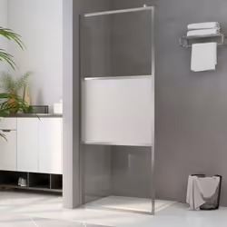 Apportez une nouvelle apparence esthétique à votre salle de bain avec notre mur de douche à l'italienne moderne en verre demi ...