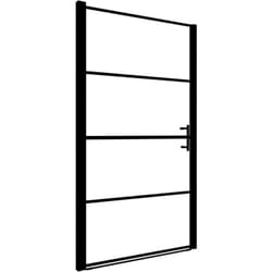 Vidaxl - Porte de douche verre trempé dépoli 81x195 cm noir