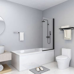 Vidaxl - Cabine de douche esg 68x130 cm Noir