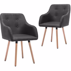 Cet ensemble de 2 chaises à manger au design moderne est un véritable accroche-regard dans n'importe quelle pièce. Les fauteu ...