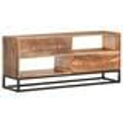 vidaXL Meuble TV 120x30x50 cm Bois d'acacia brut - TU