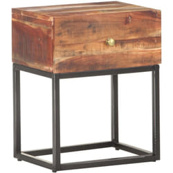 Table de chevet 40x30x50 cm Bois d'acacia brut vidaXL