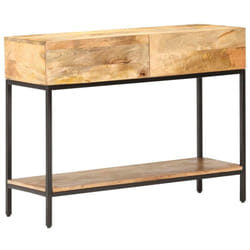 Table Console 100x35x76 Cm Bois De Manguier Massif Vidaxl
