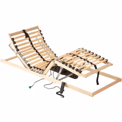 Ce sommier à lattes électrique confortable vous fera aimer encore davantage votre lit ! Avec un cadre en hêtre massif et des  ...