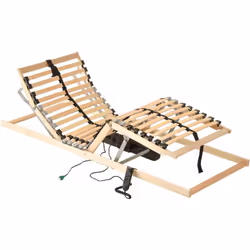 Ce sommier à lattes électrique confortable vous fera aimer encore davantage votre lit ! Avec un cadre en hêtre massif et des  ...