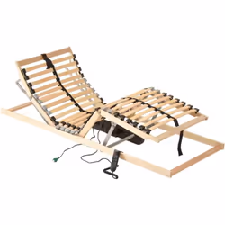 Ce sommier à lattes électrique confortable vous fera aimer encore davantage votre lit ! Avec un cadre en hêtre massif et des  ...