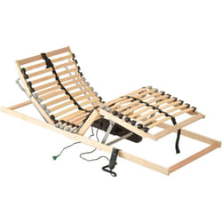 Lit avec cadre de latte électrique 28 lattes 7 zones disponibles en différentes tailles taille : 100 x 200 cm