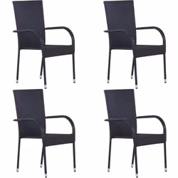 VidaXL 310084, Terrace, Polyuréthane, Acier, Noir, 555 mm, 535 mm, 950 mm