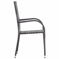 VidaXL 310085 chaise d'extérieur Terrace Polyuréthane, Acier Gris - Vue supplémentaire 4