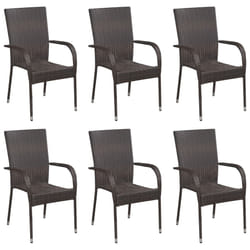 VidaXL 310086 chaise d'extérieur Terrace Polyuréthane, Acier Marron