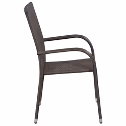 VidaXL 310086 chaise d'extérieur Terrace Polyuréthane, Acier Marron