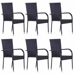 VidaXL 310087, Terrace, Polyuréthane, Acier, Noir, 555 mm, 535 mm, 950 mm