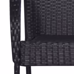 VidaXL 310087 chaise d'extérieur Terrace Polyuréthane, Acier Noir - Vue supplémentaire 4
