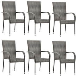 VidaXL 310088 chaise d'extérieur Terrace Polyuréthane, Acier Gris