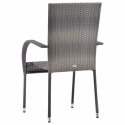 VidaXL 310088 chaise d'extérieur Terrace Polyuréthane, Acier Gris - Vue supplémentaire 5