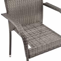 VidaXL 310088 chaise d'extérieur Terrace Polyuréthane, Acier Gris - Vue supplémentaire 7