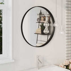 Vidaxl - Miroir mural Noir 60 cm