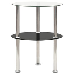 VidaXL 322788 Table à café, latérale et de salon Forme arrondie