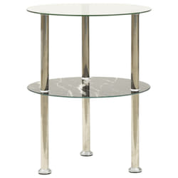 VidaXL 322789 Table à café, latérale et de salon Forme arrondie