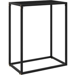 Vidaxl - Table console Noir 60x35x75 cm Verre trempé