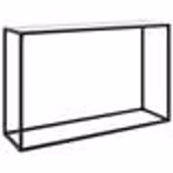 vidaXL Table console Blanc 120x35x75 cm Verre trempé - TU