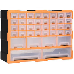 vidaXL Organisateur multi-tiroirs avec 38 tiroirs 52x16x37,5 cm - TU