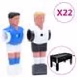 vidaXL Joueurs de baby-foot pour tige de 15,9 mm 22 pcs