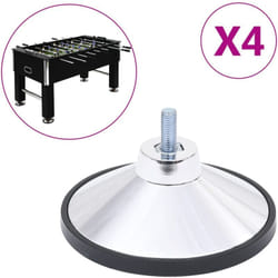 Vidaxl - Pieds de baby-foot 4 pcs Chrome