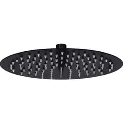 Vidaxl - Pomme de douche pluie Acier inoxydable 25 cm Ronde Noir