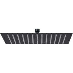 vidaXL Pomme de douche pluie Acier inoxydable 30x30 cm Carrée Noir