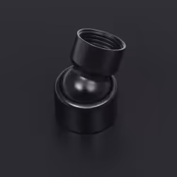 VidaXL Rain Pommeau de douche effet pluie Noir
