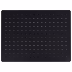 VidaXL Rain Pommeau de douche effet pluie Noir