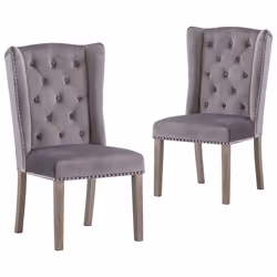 VidaXL 3055850, Hévéa, Velours, 550 mm, 690 mm, 1085 mm, 50 cm, 2 pièce(s)