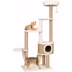 Description générale Divertissez vos adorables chats à l'infini avec notre arbre à chat. Ce centre de jeux pour chats tout-en ...