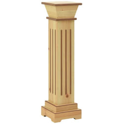 Vidaxl - Support pilier carré à plantes Bois clair 17x17x66 cm mdf