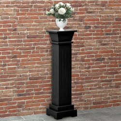 Vidaxl - Support pilier classique carré pour plantes Noir 17x17x66cm mdf