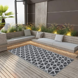 vidaXL Tapis d'extérieur ARAKIL noir 120x180 cm PP - TU