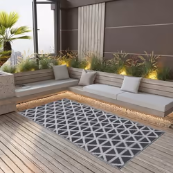 vidaXL Tapis d'extérieur ARAKIL Noir 160x230 cm PP - TU