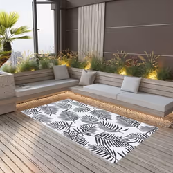Ce tapis d'extérieur tendance est un excellent supplément décoratif à votre espace de vie extérieur ! Placez-le dans votre zo ...