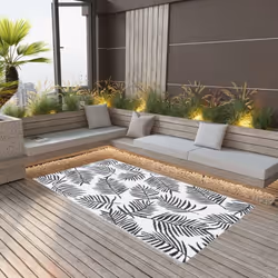 Ce tapis d'extérieur tendance est un excellent supplément décoratif à votre espace de vie extérieur ! Placez-le dans votre zo ...