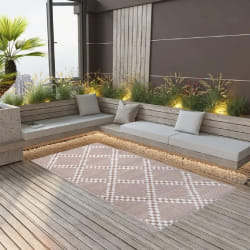 vidaXL Tapis d'extérieur ARAKIL marron 190x290 cm PP - TU