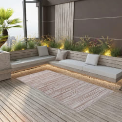 vidaXL Tapis d'extérieur ARAKIL marron 190x290 cm PP - TU