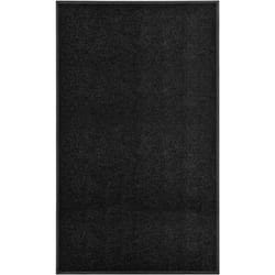 Vidaxl - Paillasson lavable Noir 90x150 cm