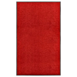 vidaXL Paillasson lavable Rouge 90x150 cm - TU