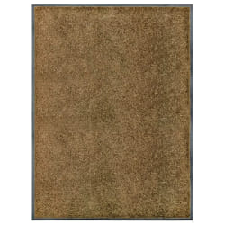 vidaXL Paillasson lavable Marron 90x120 cm - TU