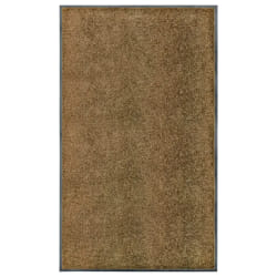 vidaXL Paillasson lavable Marron 90x150 cm - TU
