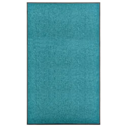 vidaXL Paillasson lavable Cyan 90x150 cm - TU