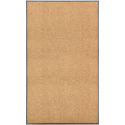 Vidaxl - Paillasson lavable Crème 90x150 cm