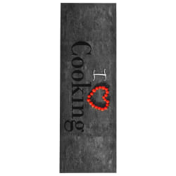 vidaXL Tapis de sol de cuisine lavable Cooking 60x180 cm - TU