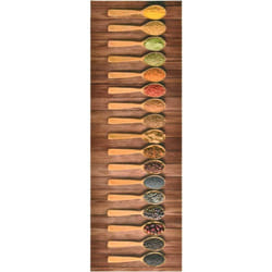 Vidaxl - Tapis de sol de cuisine lavable Cuillère 60x180 cm